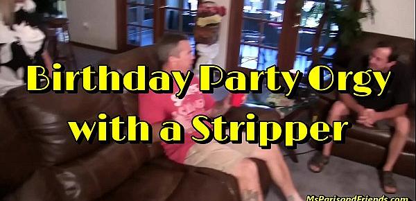  Birthday Party Orgy with a Stripper